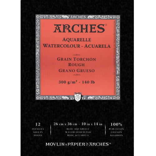 Bloco de Papel Para Aquarela Arches Canson TT 300g/m² 26x36cm